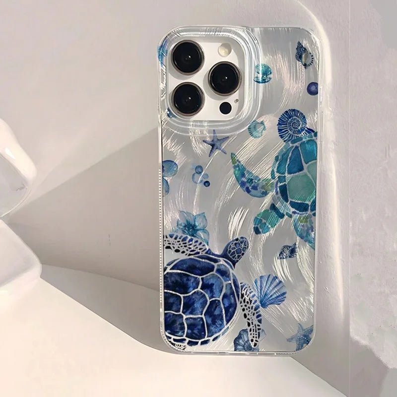 Turtle Phone Case iPhone 11 Pro / Blue Turtle Phone Case iPhone 11 Pro / Blue