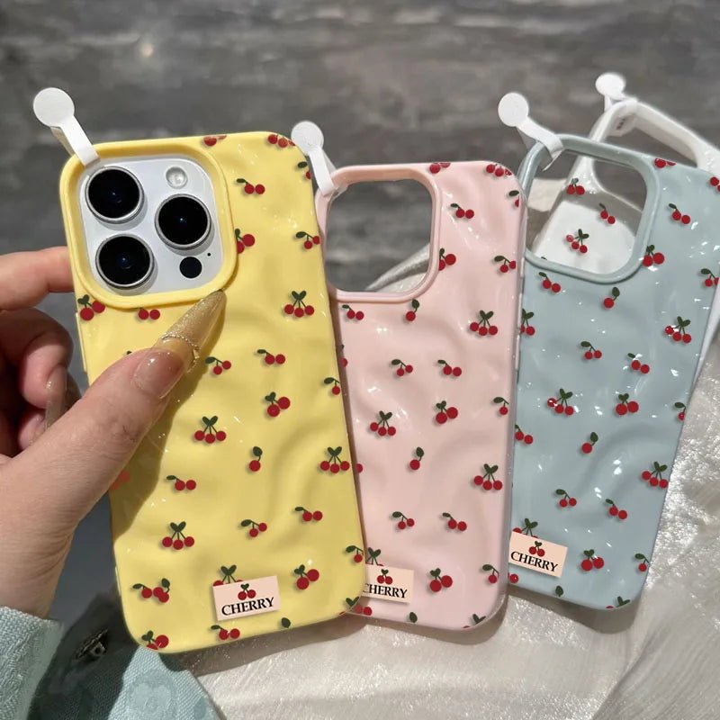 Cherry iPhone Case iPhone 17 Pro Max / Yellow Cherry iPhone Case iPhone 17 Pro Max / Yellow