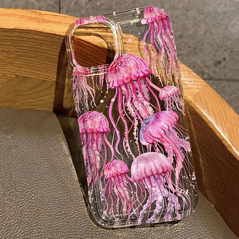 Jellyfish Phone Case iPhone 13 Mini / Pink Jellyfish Phone Case iPhone 13 Mini / Pink