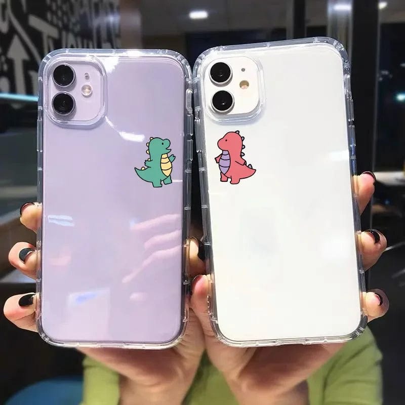 Couple Dinosaur Phone Case iPhone 11 Pro Max / C Couple Dinosaur Phone Case iPhone 11 Pro Max / C