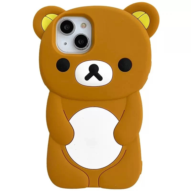 Rilakkuma Bear Phone Case Brown / For iPhone 15Pro Max Rilakkuma Bear Phone Case Brown / For iPhone 15Pro Max