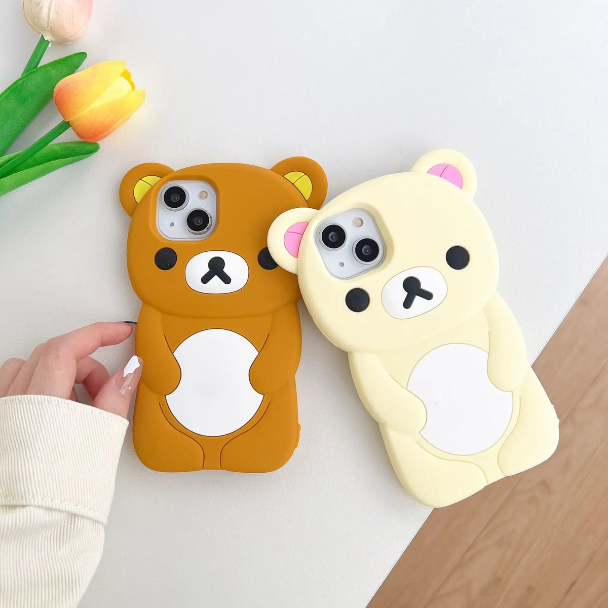 Rilakkuma Bear Phone Case Brown / For iPhone 15Pro Max Rilakkuma Bear Phone Case Brown / For iPhone 15Pro Max