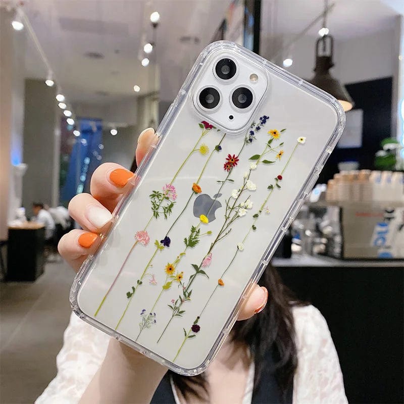 Clear Flower Phone Case