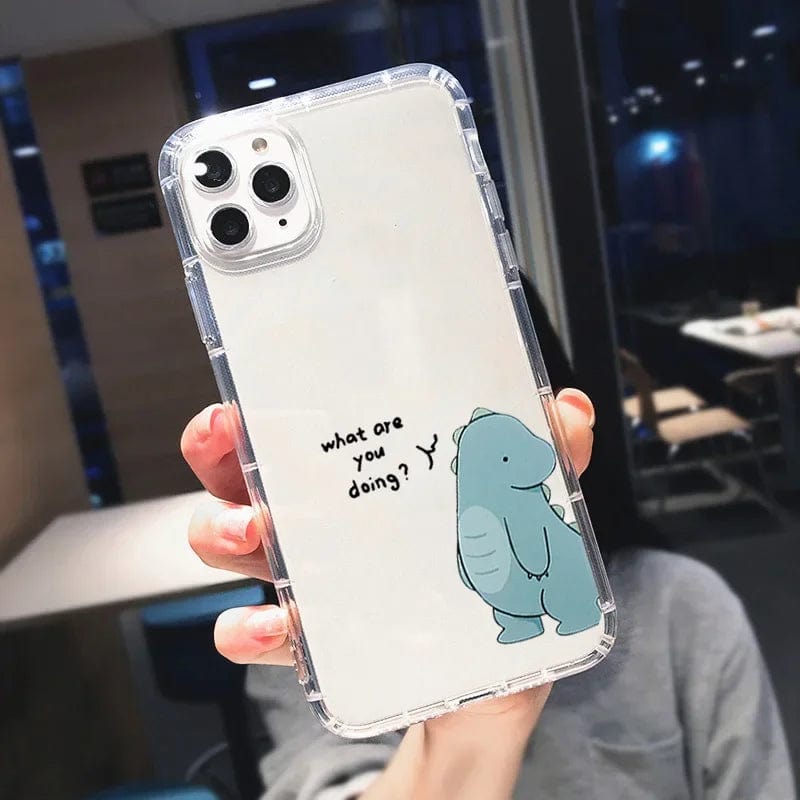 Couple Dinosaur Phone Case iPhone 11 Pro Max / C Couple Dinosaur Phone Case iPhone 11 Pro Max / C