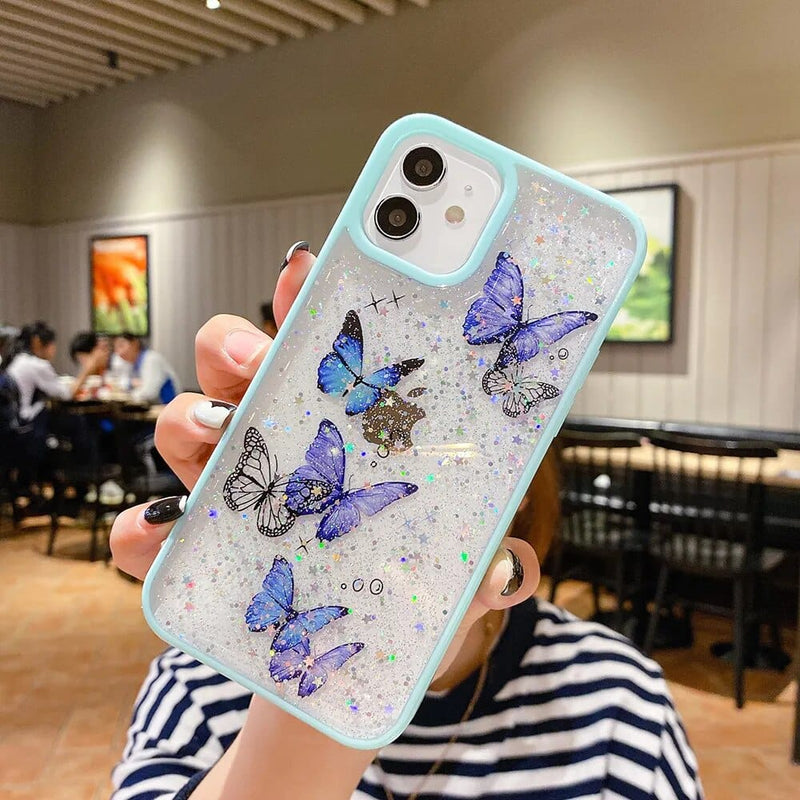 Glittery Butterflies Phone Case - Fits iPhone® 12 Pro Max