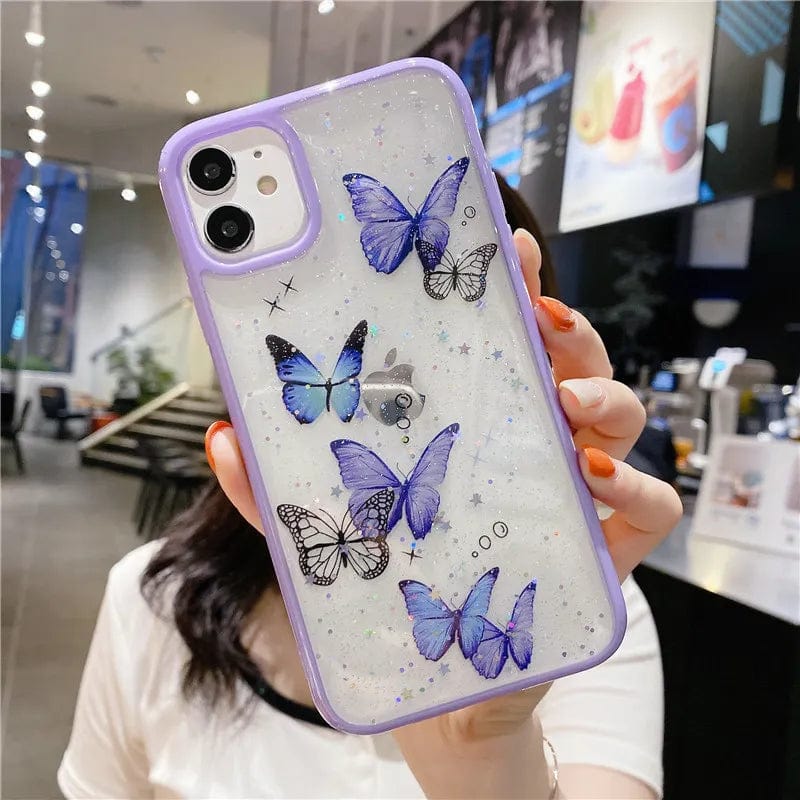 Glittery Butterfly iPhone Case