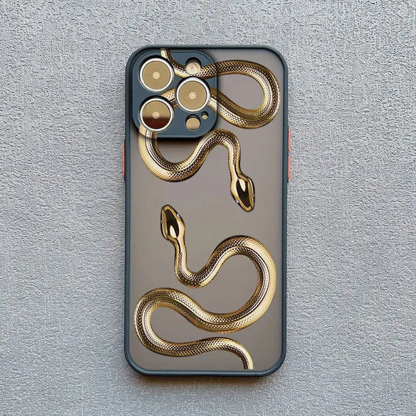 gold snake phone case