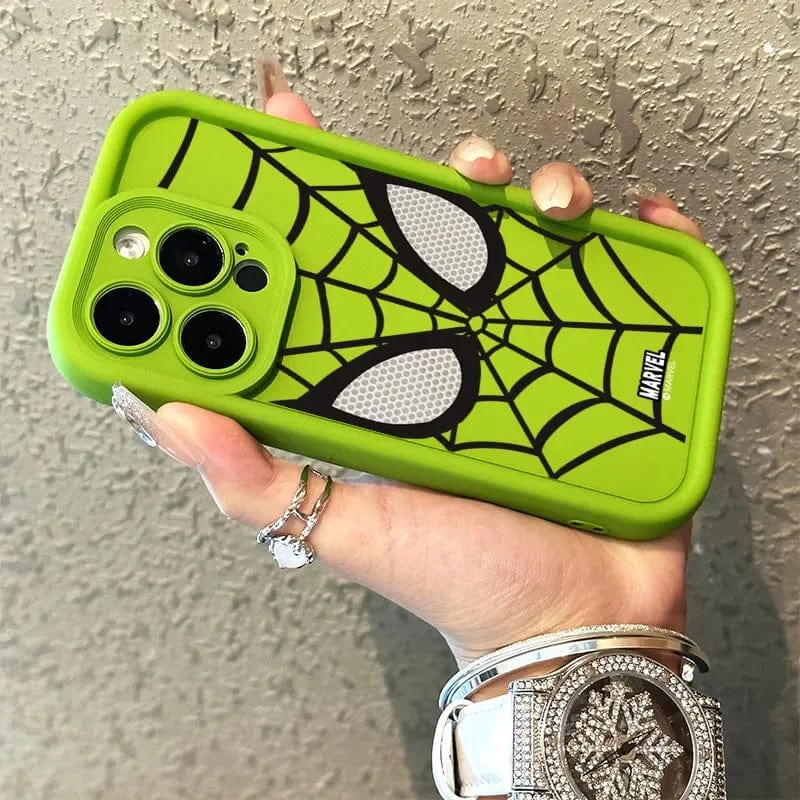 Pink Spiders Slim Silicone Case For IPhone 16 - Soft TPU, Full Protection, Wireless Charging Compatible