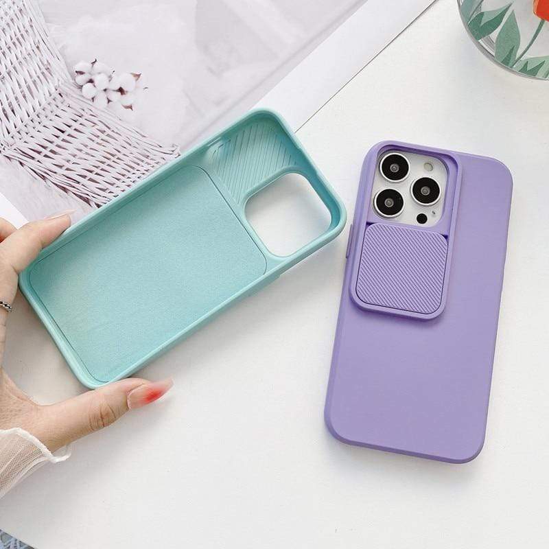phone case with camera cover