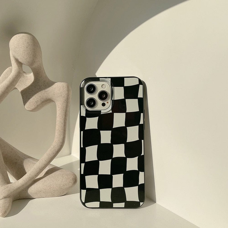 VANS iPhone X-XS Case,XR Case, iPhone 11 Checkerboard White Black
