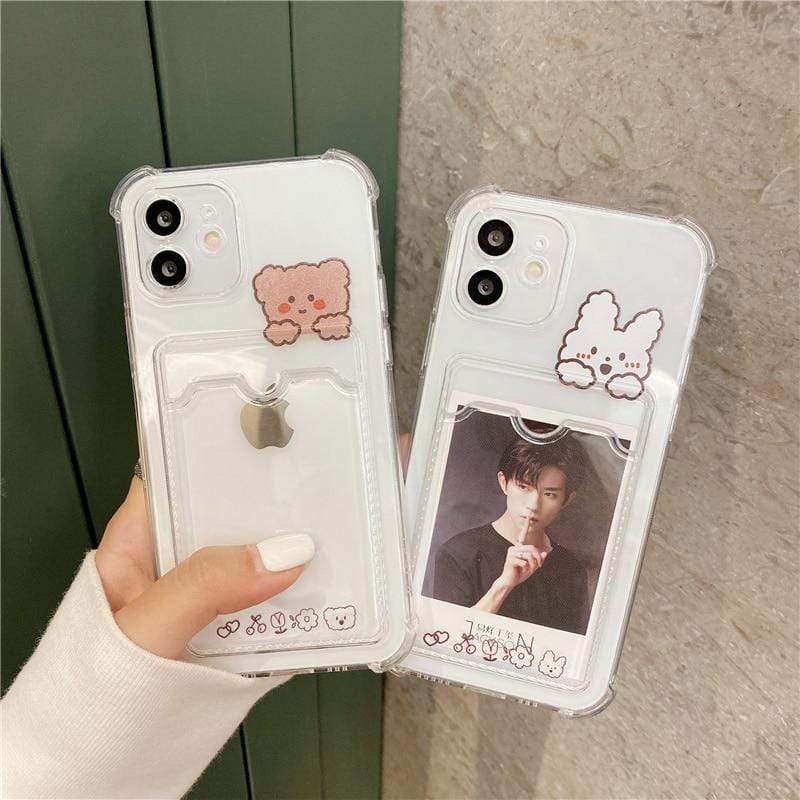 Cute Bear Rabbit iPhone Case