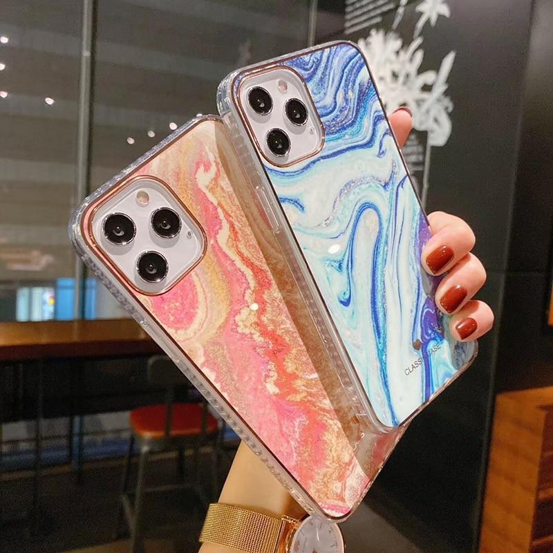 pink marble phone case