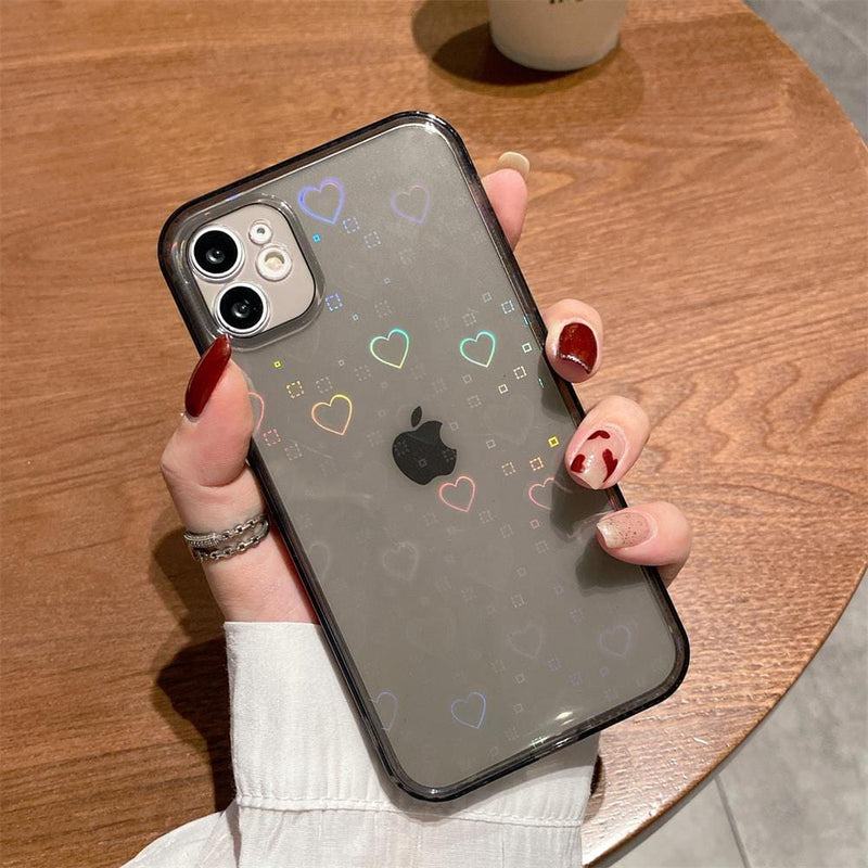 Holographic Heart iPhone Case