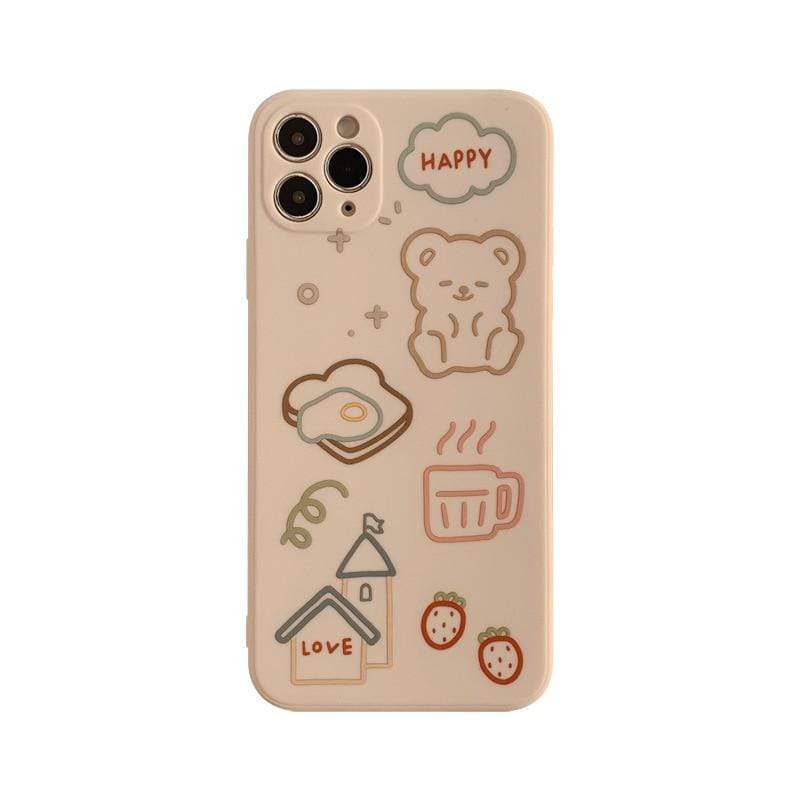 Kawaii Happy Bear Phone Case