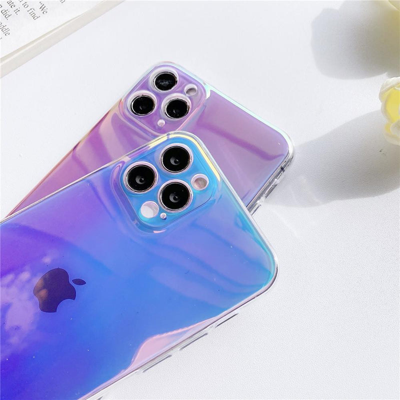 holographic marble phone case