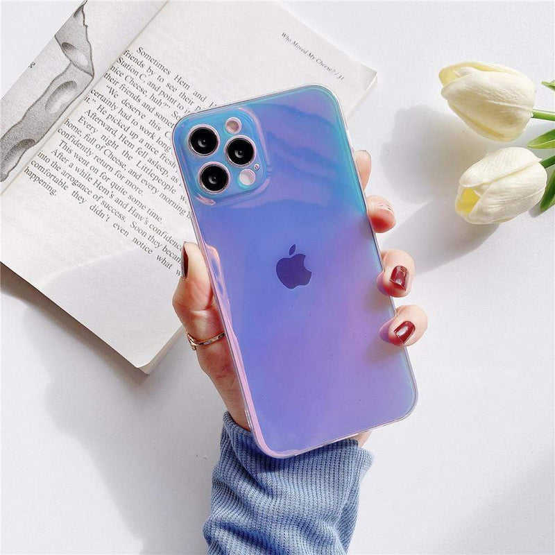 holographic iphone case | transparent clear phone case