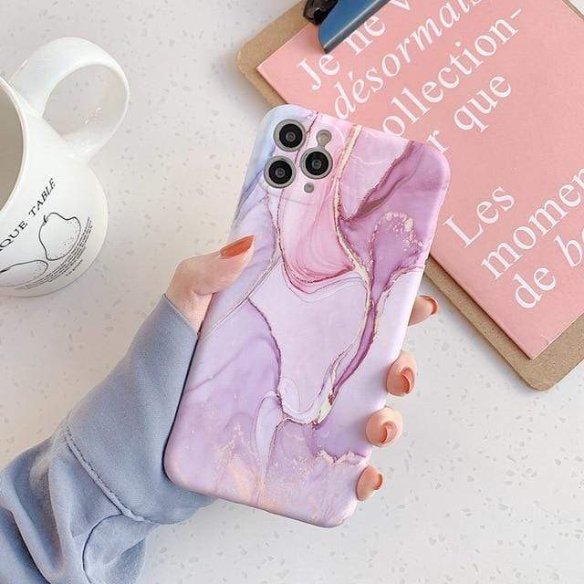 pink marble phone case