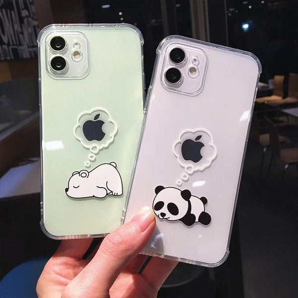 Sleeping Bear Panda iPhone Case