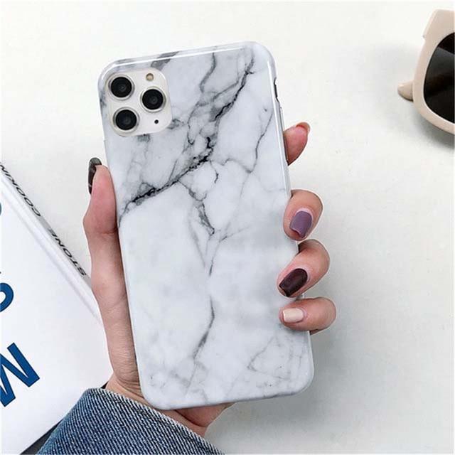 white marble iphone case