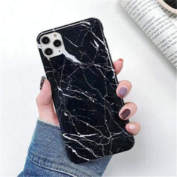 black marble phone case